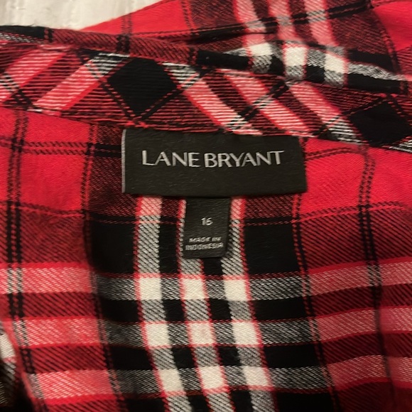 Lane Bryant Plaid Flannel size 16 - Picture 3 of 4